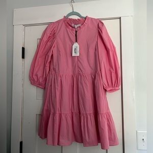 NWT English Factory Bubble Gum Pink Dress - Size Large